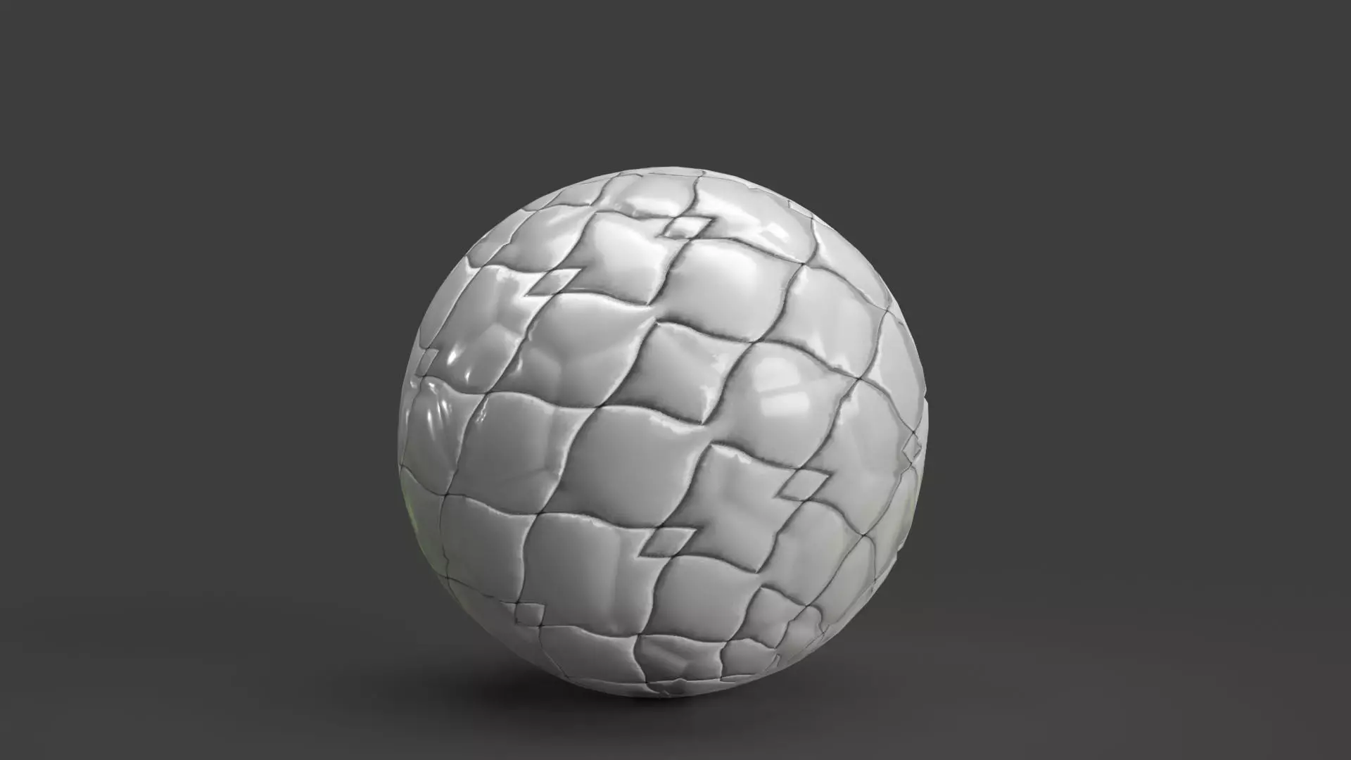 Football Low-poly 3D model_0