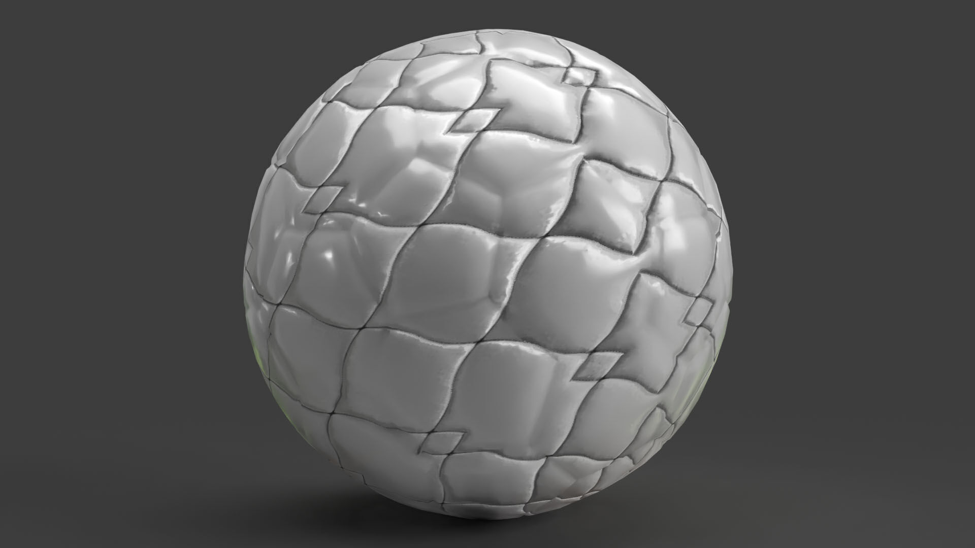Football Low-poly 3D model_2