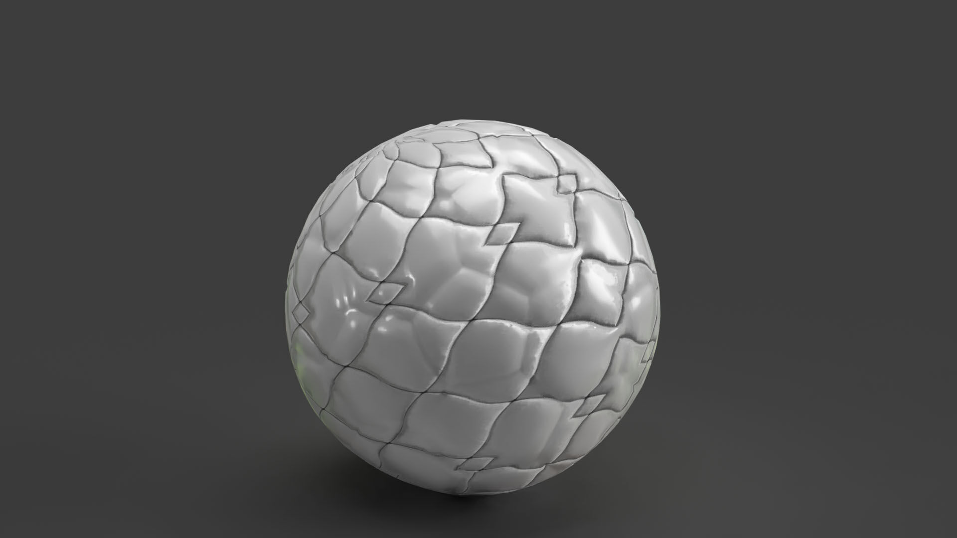 Football Low-poly 3D model_1