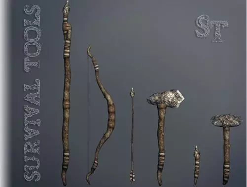 Survival tools pack 3D model