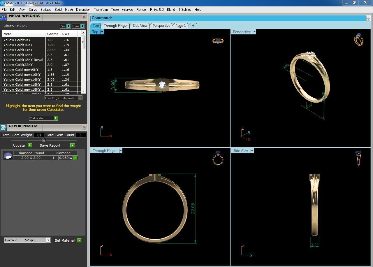 Women Ring Render 3dm STL OBJ FBX Details 3D print model_6