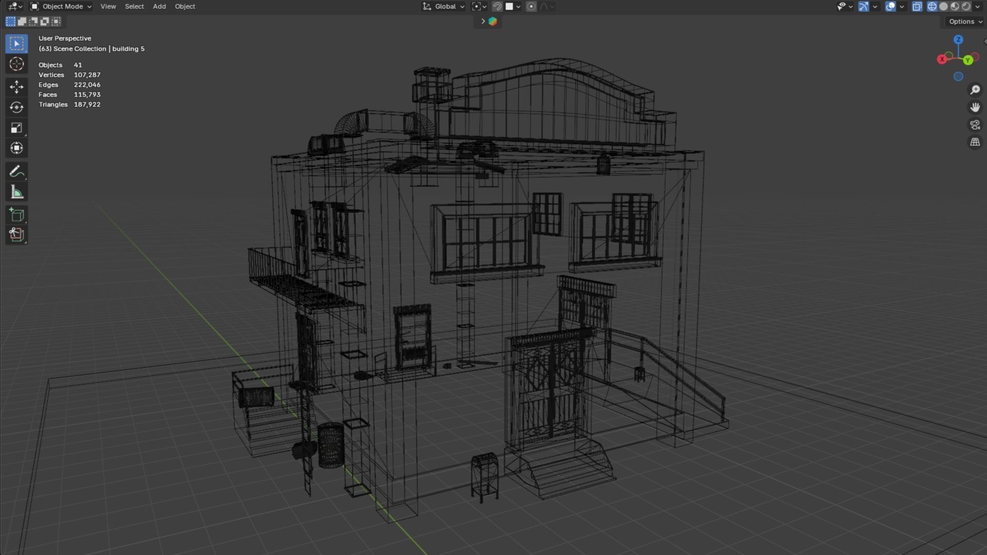 Urban Buildings Asset 3D model_17