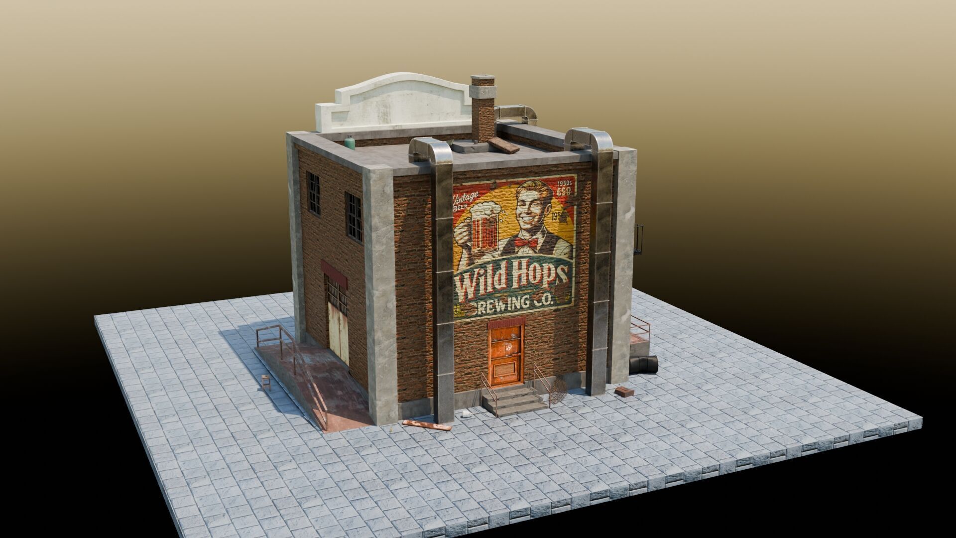 Urban Buildings Asset 3D model_10