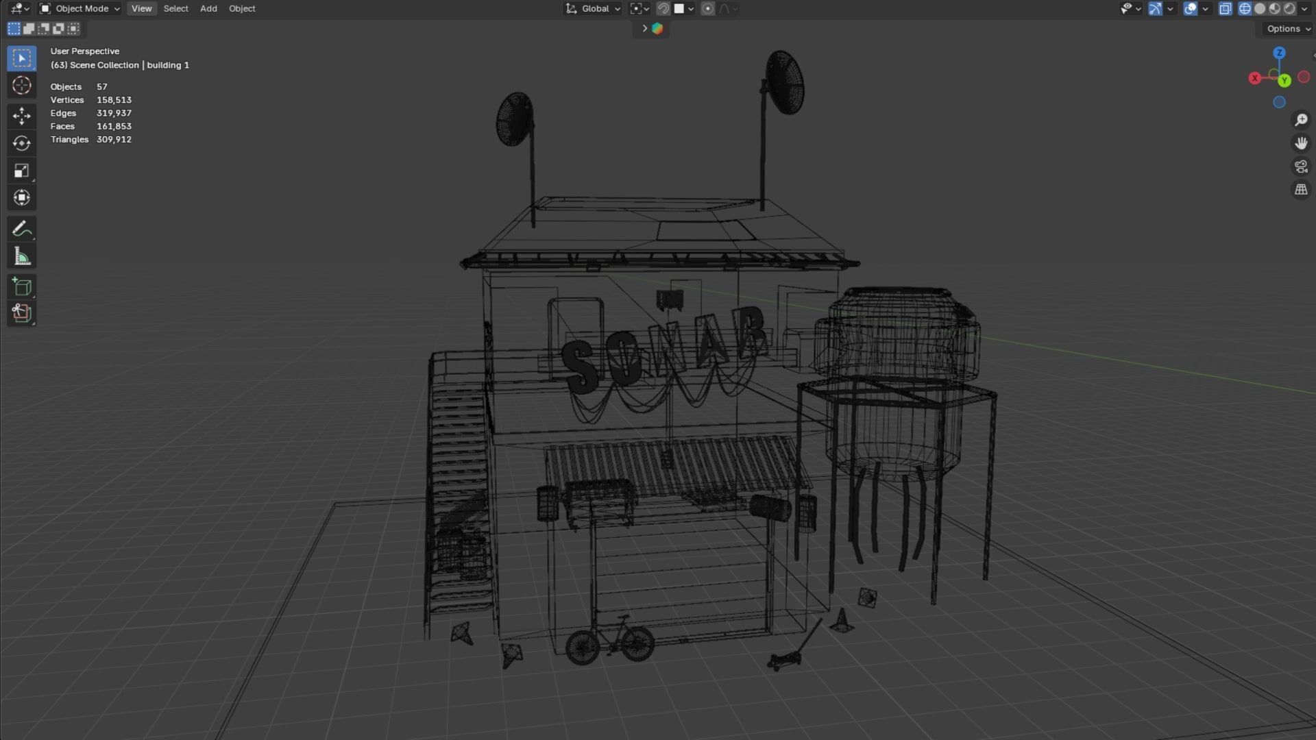 Urban Buildings Asset 3D model_21