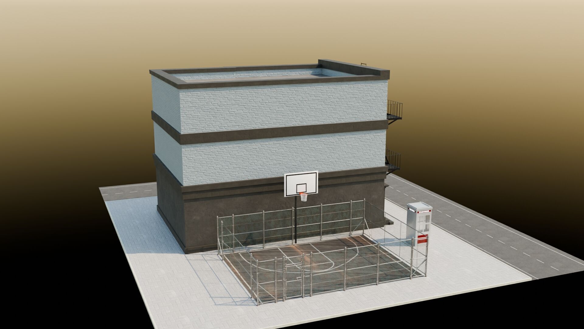 Urban Buildings Asset 3D model_12