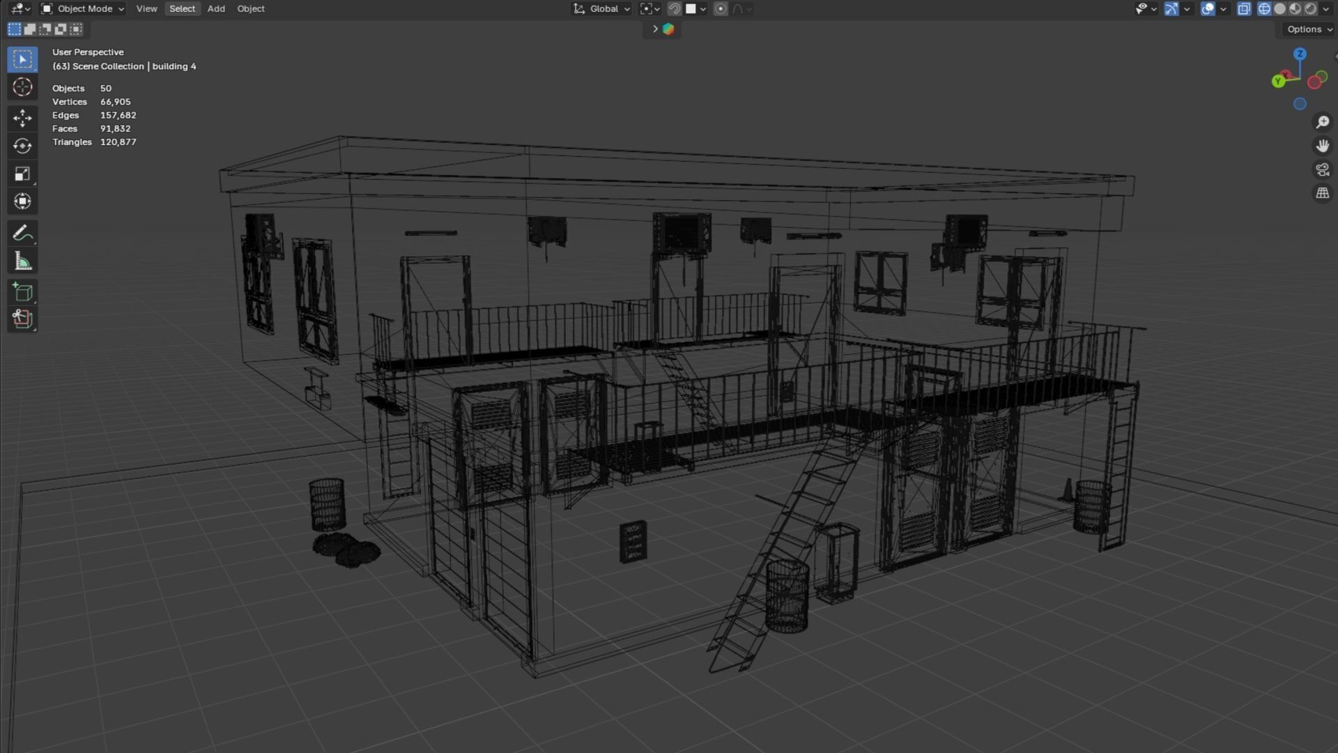 Urban Buildings Asset 3D model_18