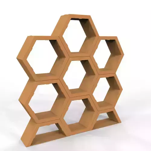 Hexagonal Point of Sale Cardboard Display Stand