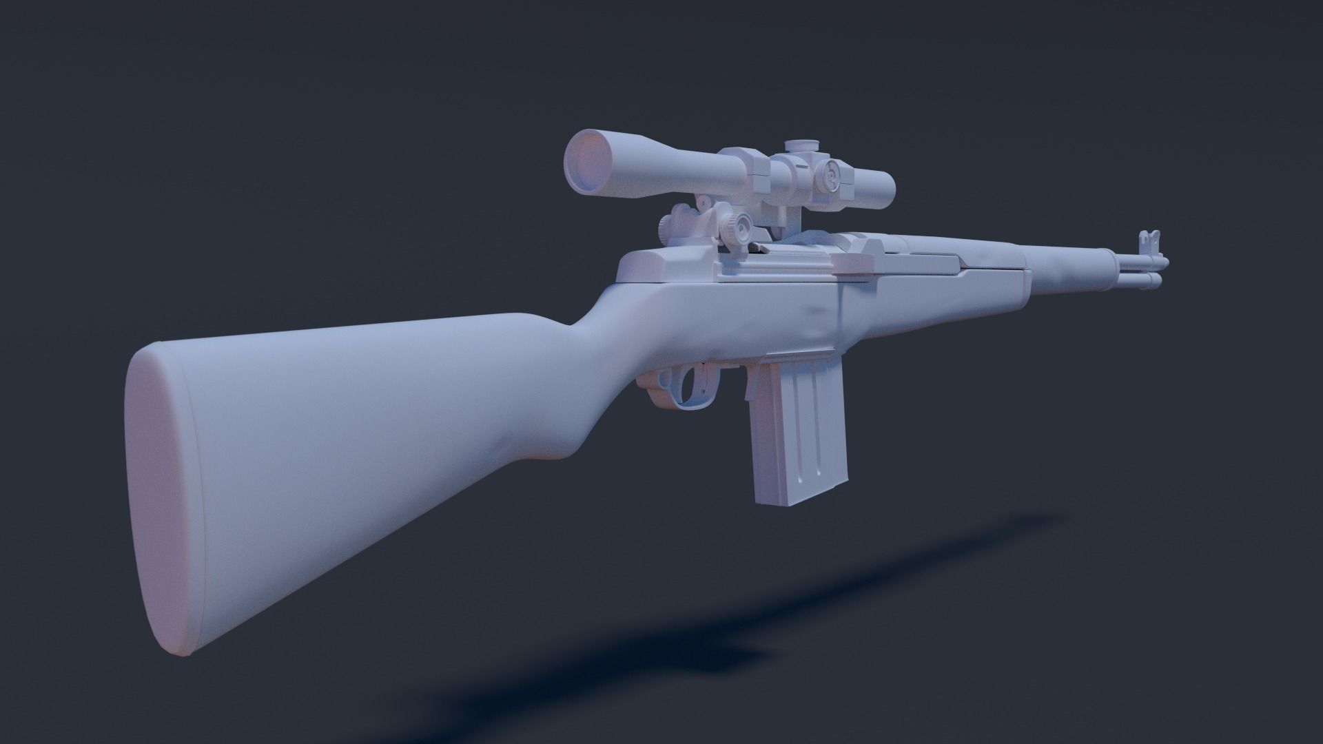 M1 Garand High Poly 3D model_2