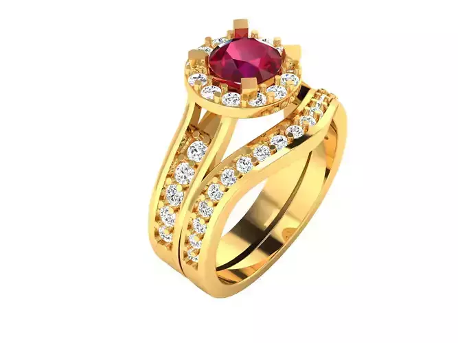 Women Ring  Render 3dm STL OBJ FBX Details