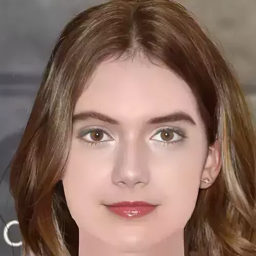 Emilia Jones Head - No Hair - Low poly head for game