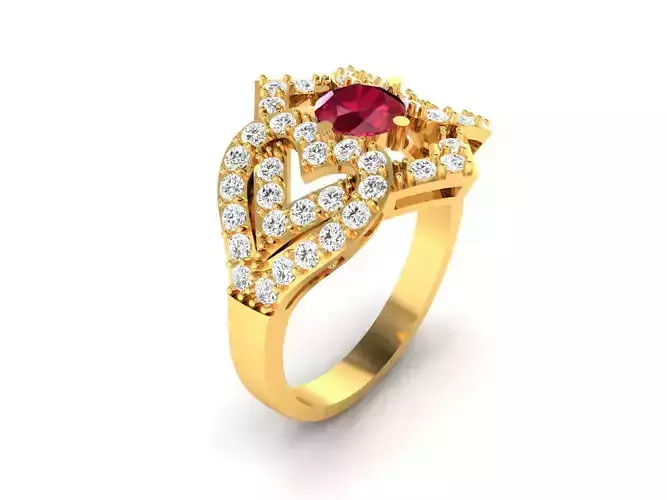 Women Ring  Render 3dm STL OBJ FBX Details