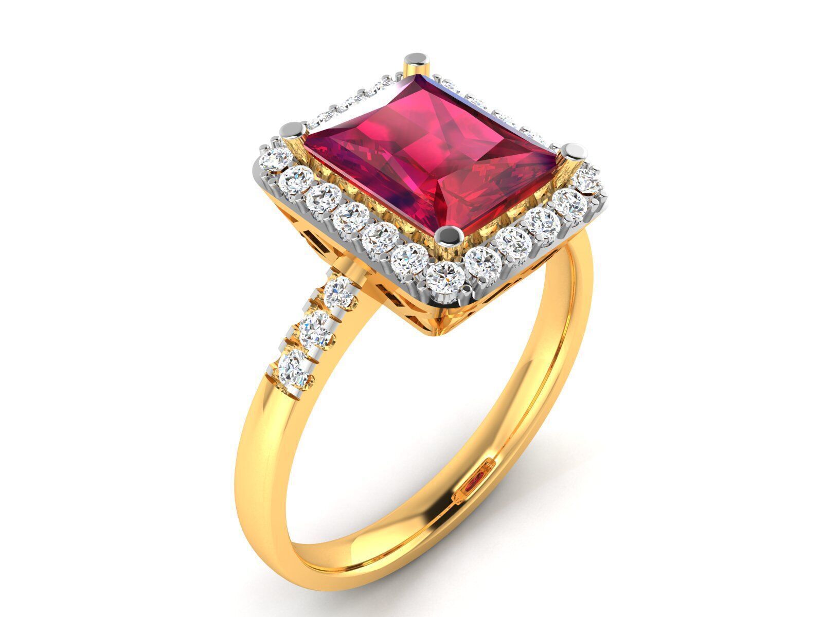 Women Ring  Render 3dm STL OBJ FBX Details 3D print model_1