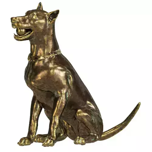 Dog statuette