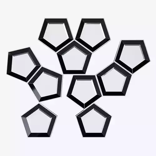 Pentagram Wall Art Mirror