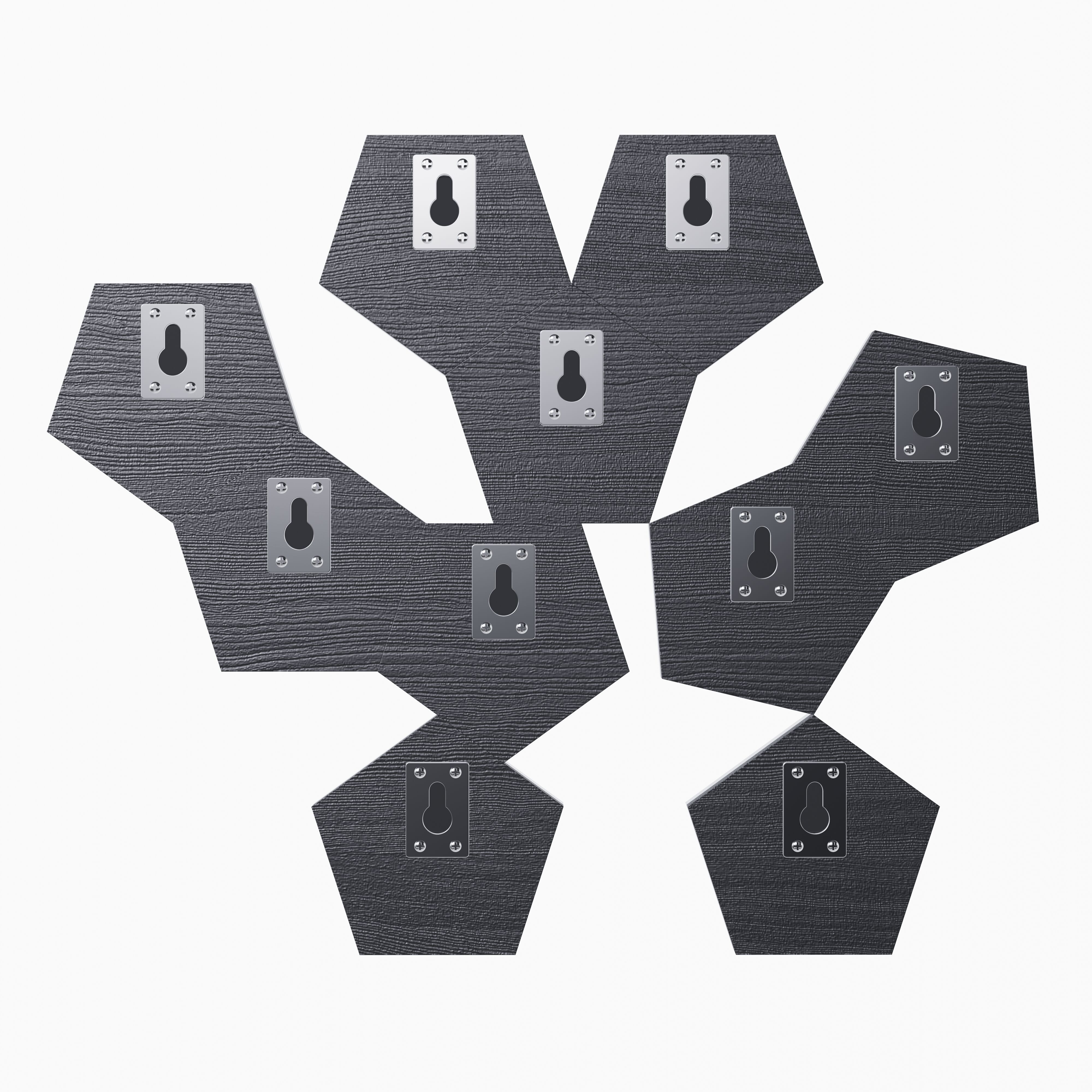 Pentagram Wall Art Mirror 3D model_4