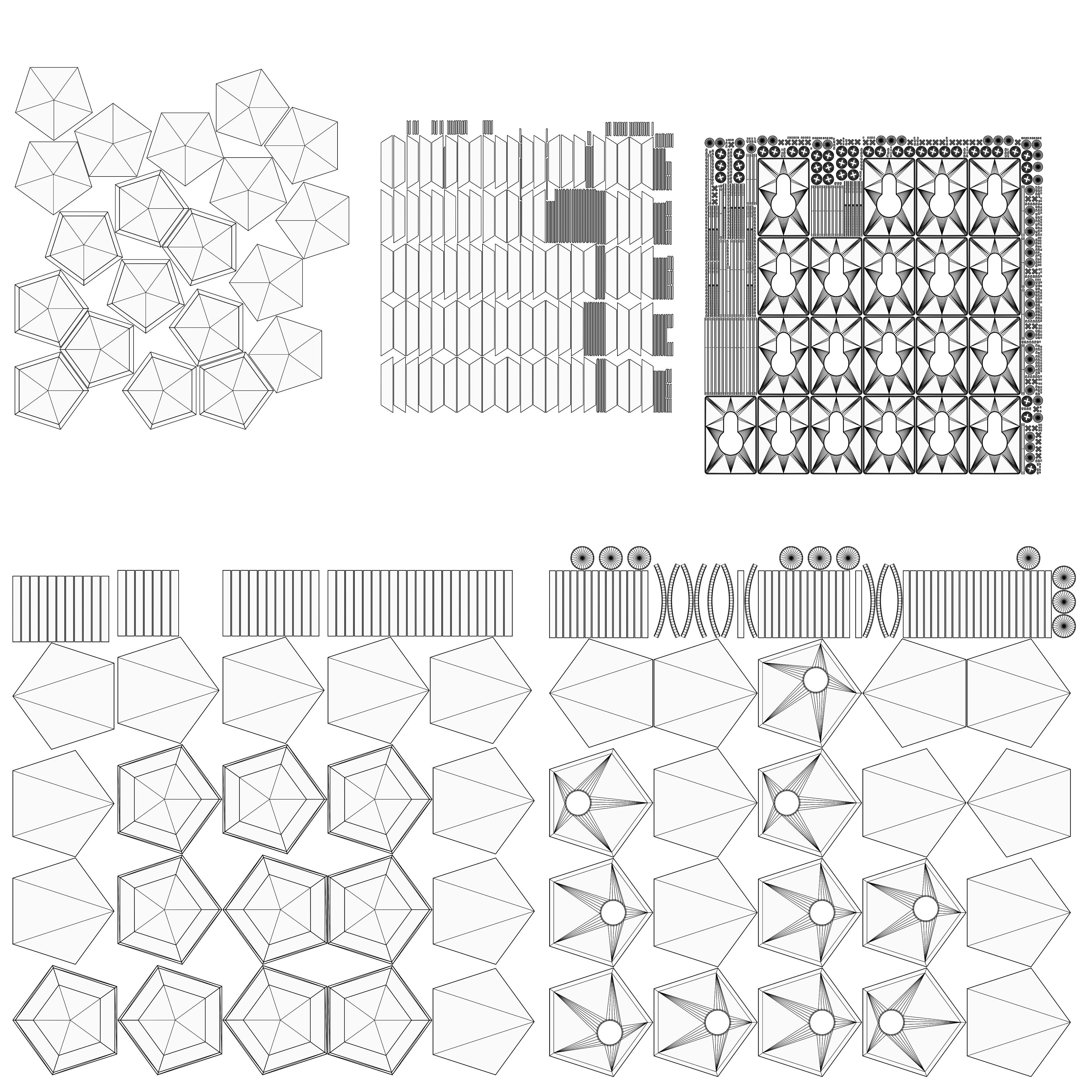 Pentagram Wall Art Mirror 3D model_5