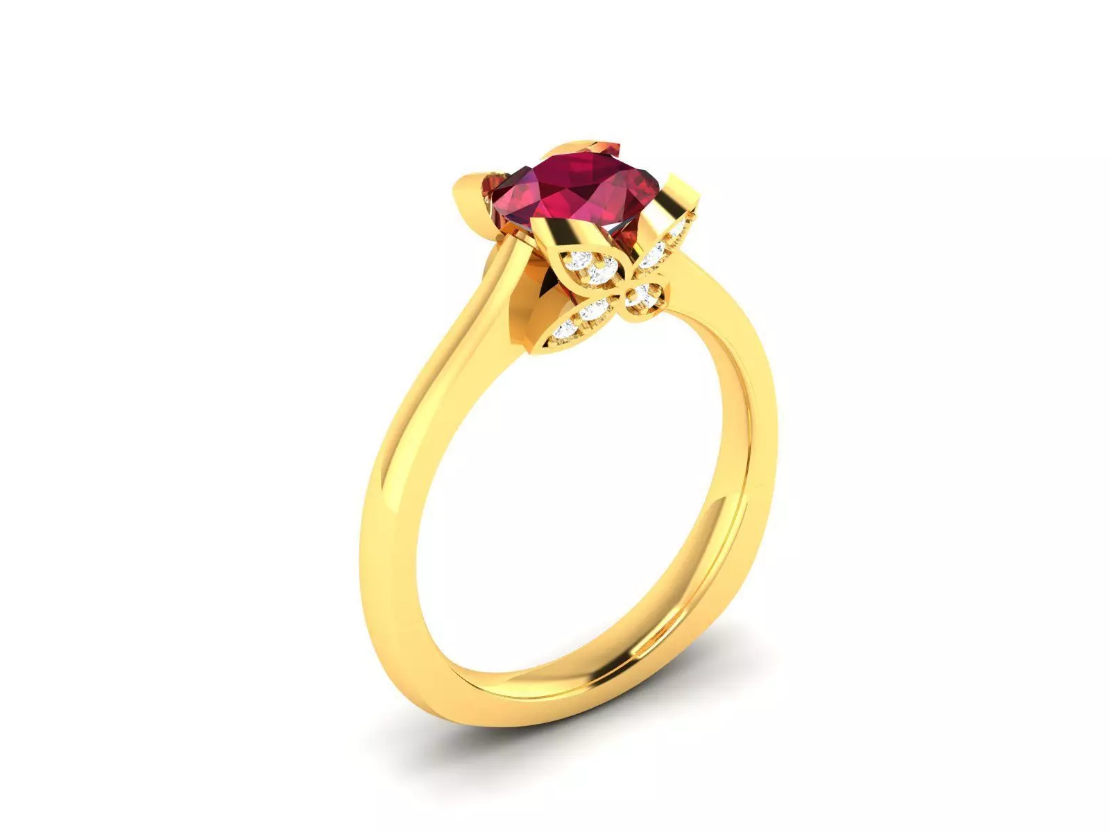 Women Ring  Render 3dm STL OBJ FBX Details 3D print model_0