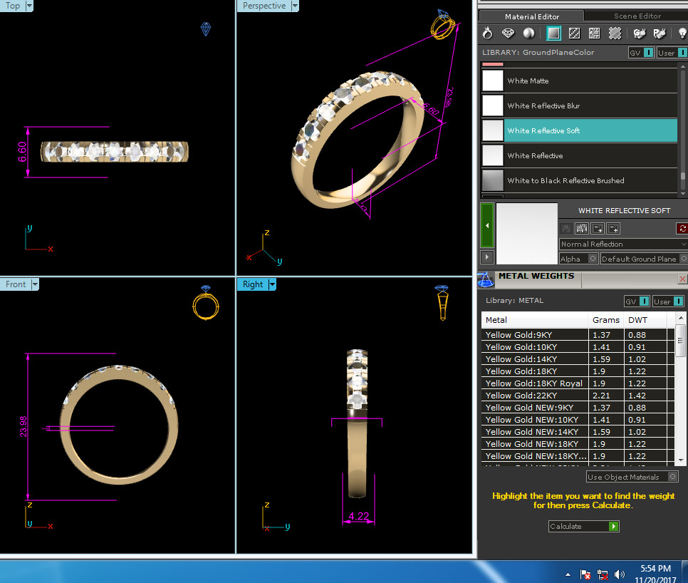 Women Ring Render 3dm STL OBJ FBX Details 3D print model_13