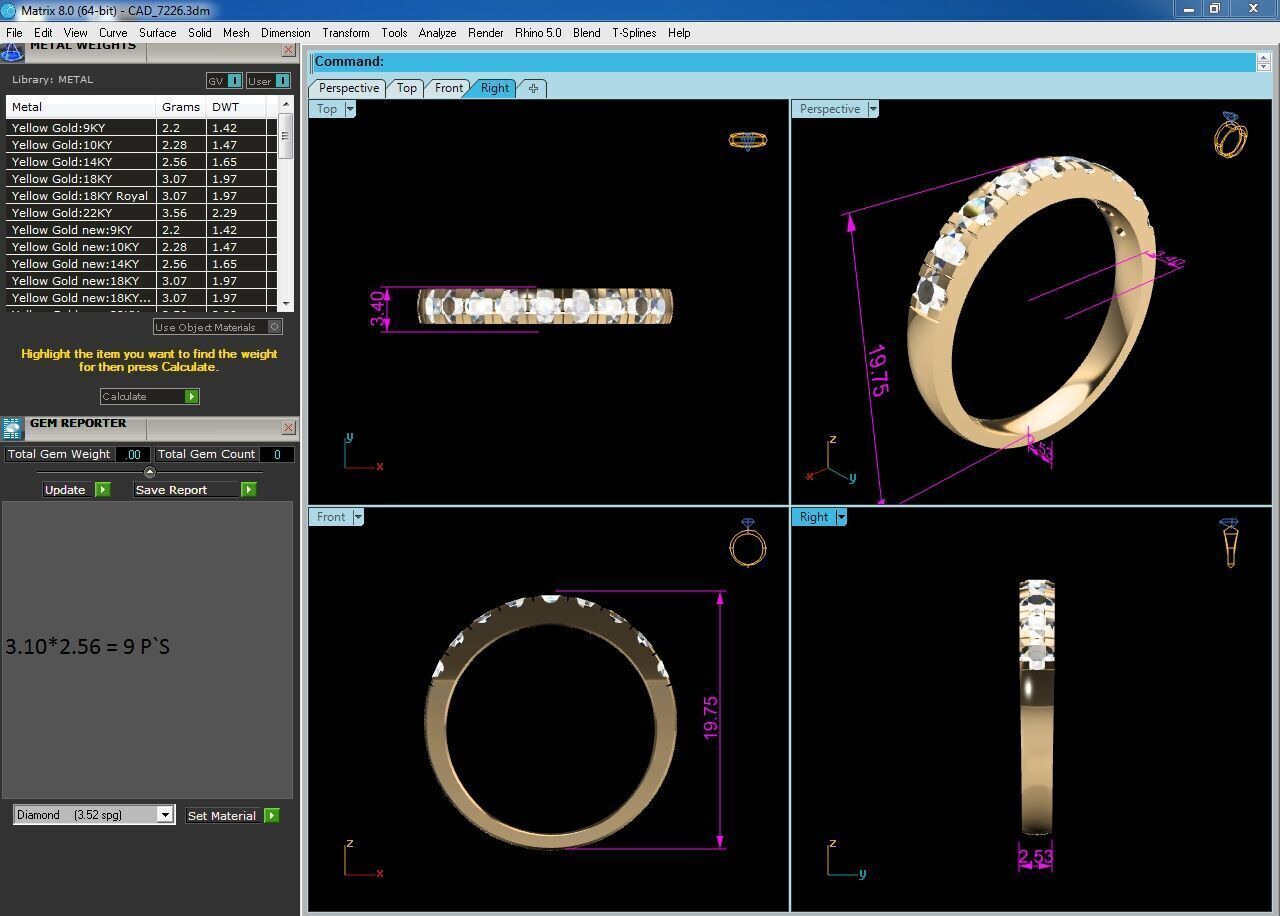 Women Ring Render 3dm STL OBJ FBX Details 3D print model_11