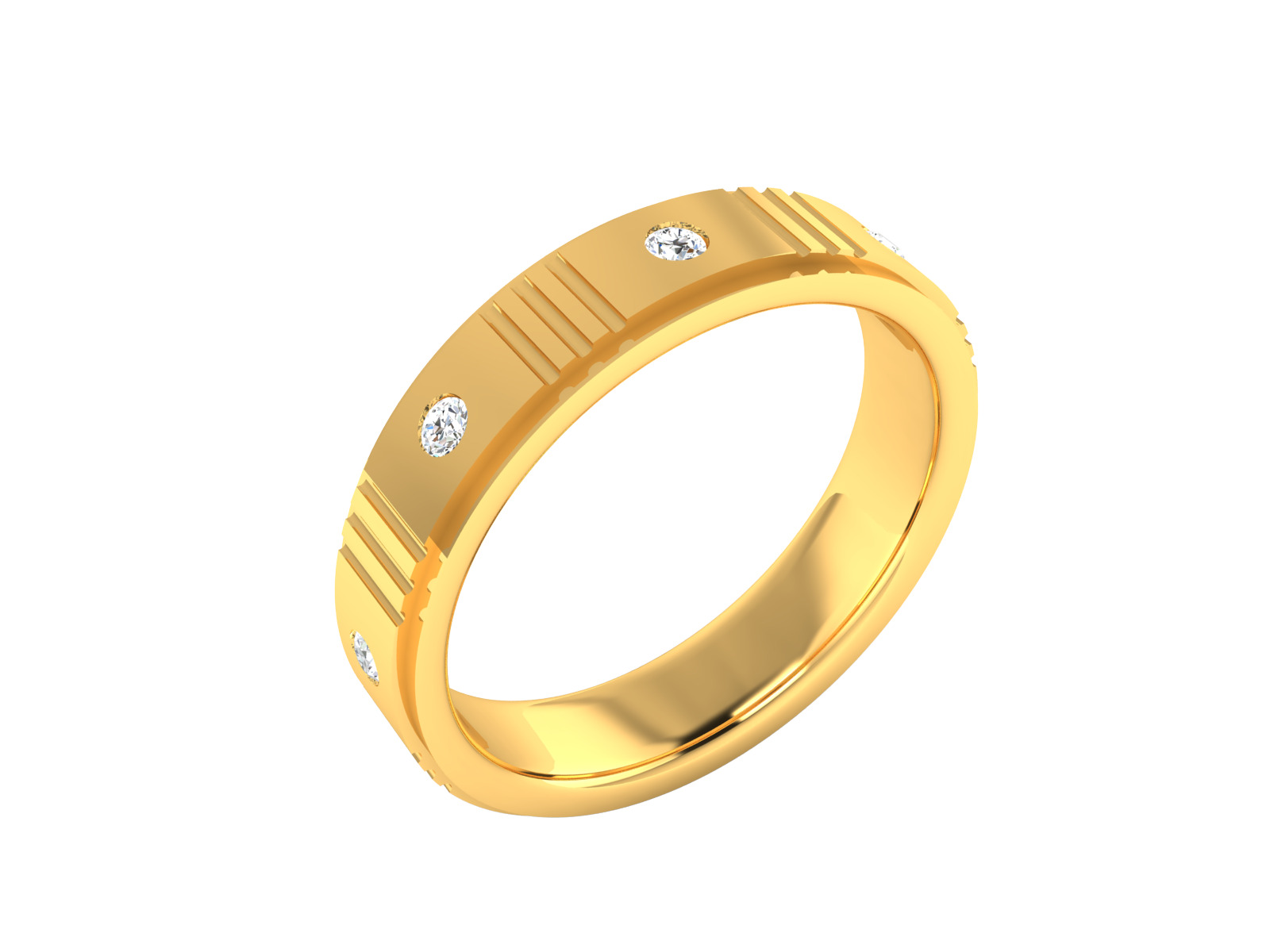 Women Ring Render 3dm STL OBJ FBX Details 3D print model_3