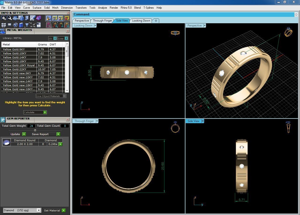Women Ring Render 3dm STL OBJ FBX Details 3D print model_6