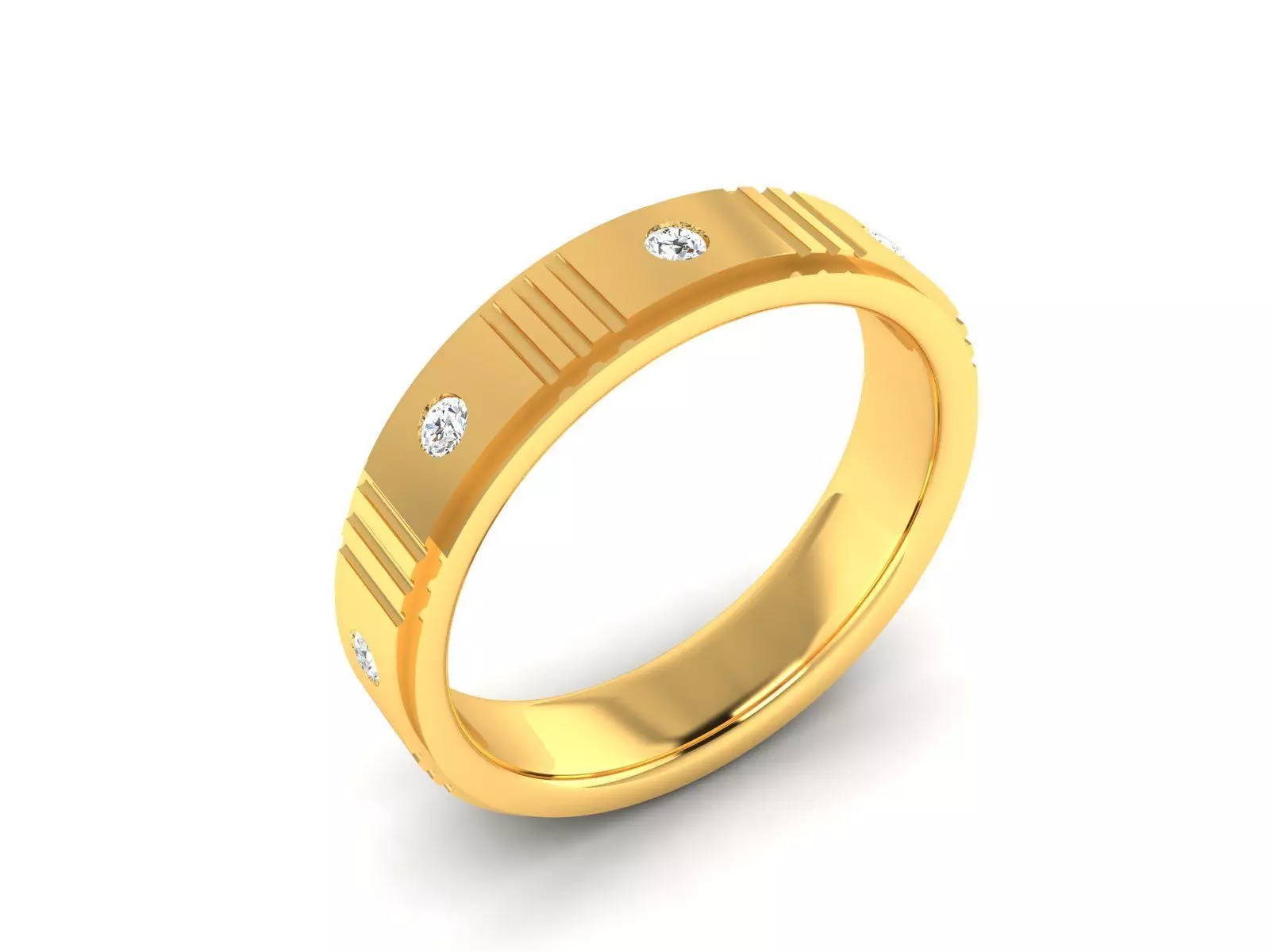 Women Ring Render 3dm STL OBJ FBX Details 3D print model_0