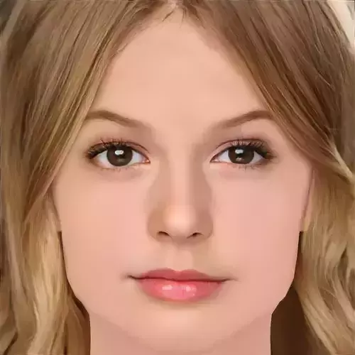 Emily Alyn Lind Head - No Hair - Low poly head for game