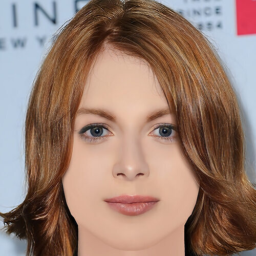 Emily Beecham Head - No Hair - Low poly head for game Low-poly 3D model