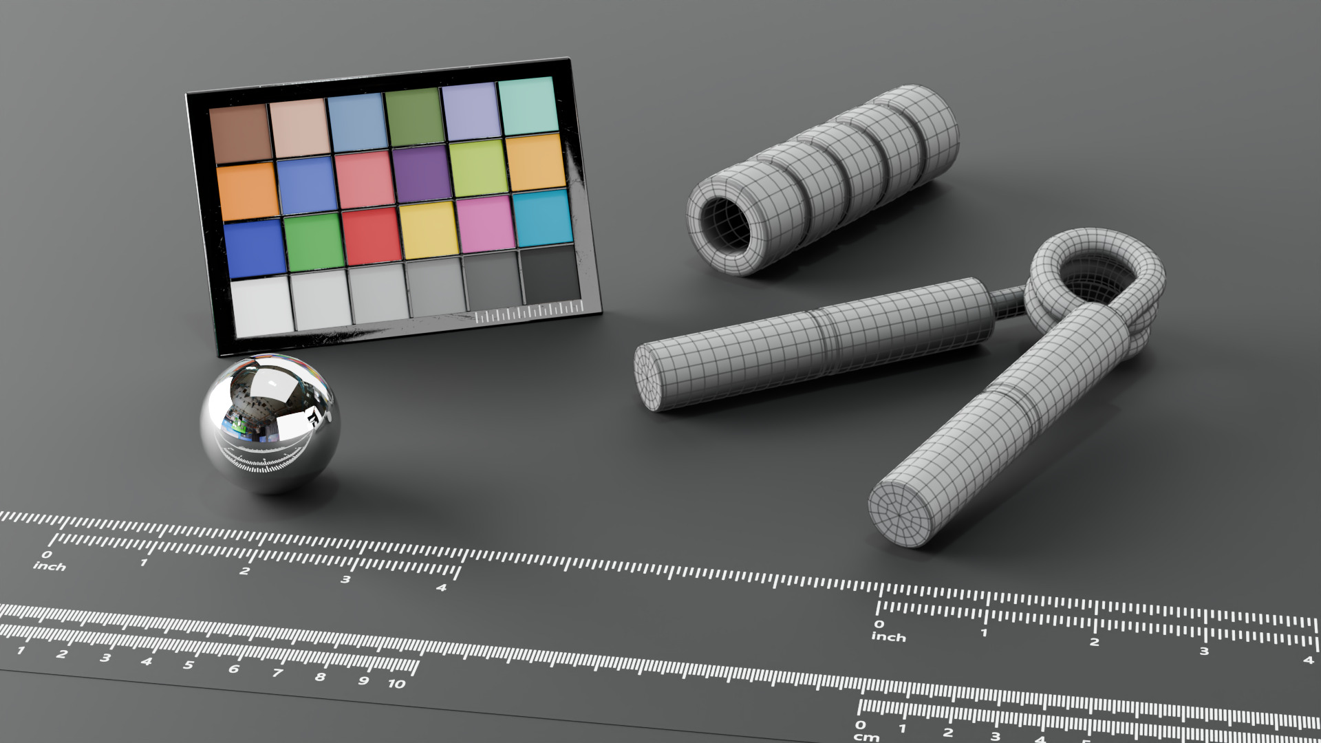 Set of Handgrips 3D model_2