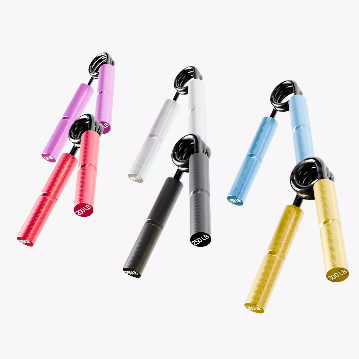 Set of Handgrips 3D model_0