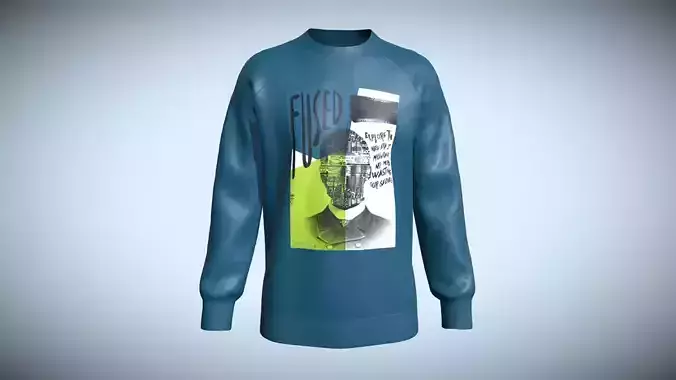 Sweatshirt-Fused In Low Poly