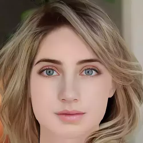 Emily Rudd Head - No Hair - Low poly head for game