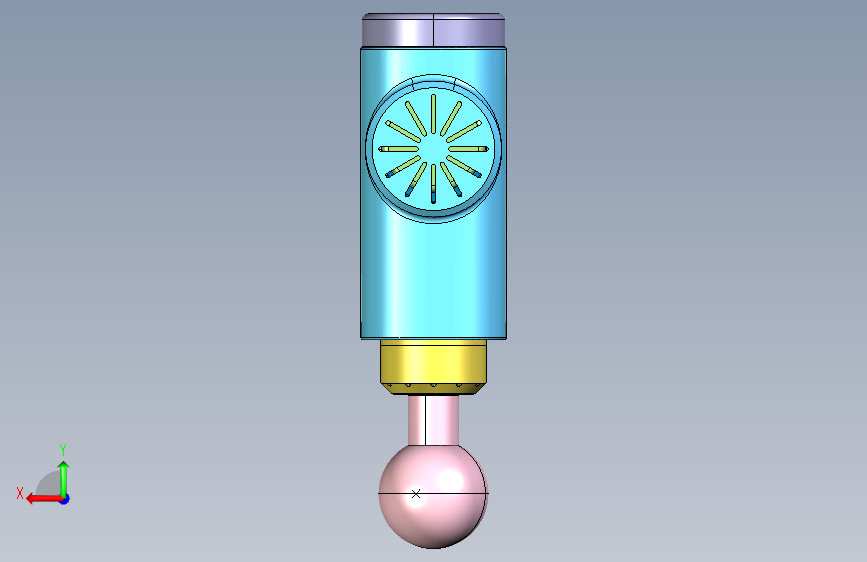 Fascia gun Muscle fascia gun massager 3D print model_4