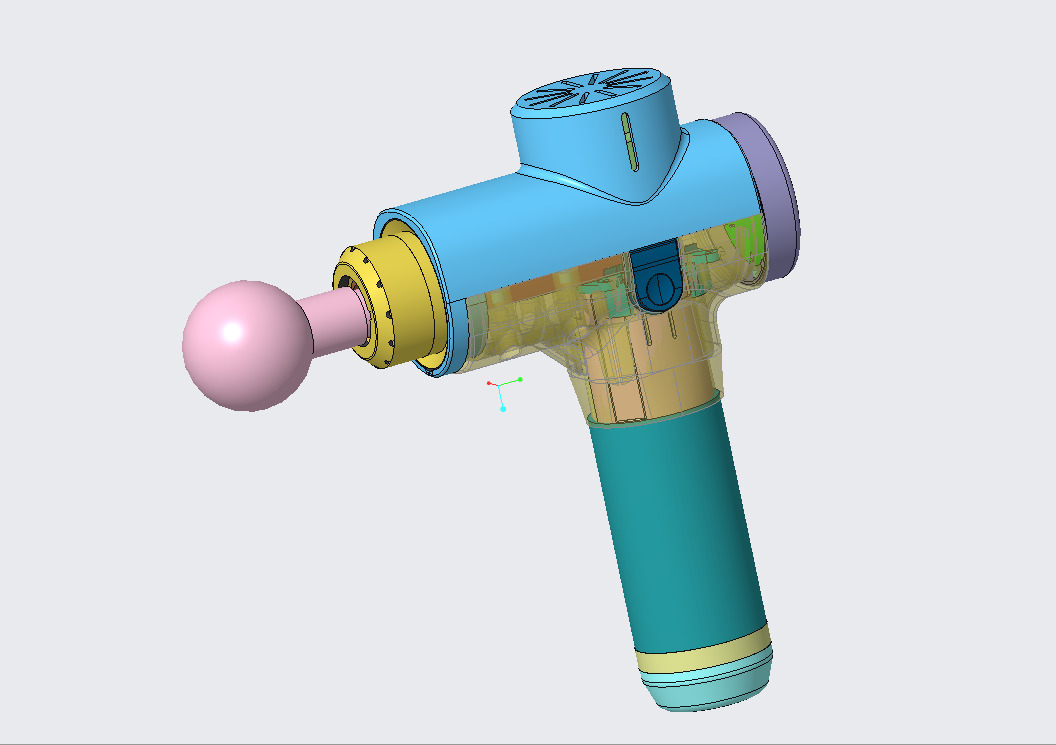 Fascia gun Muscle fascia gun massager 3D print model_2