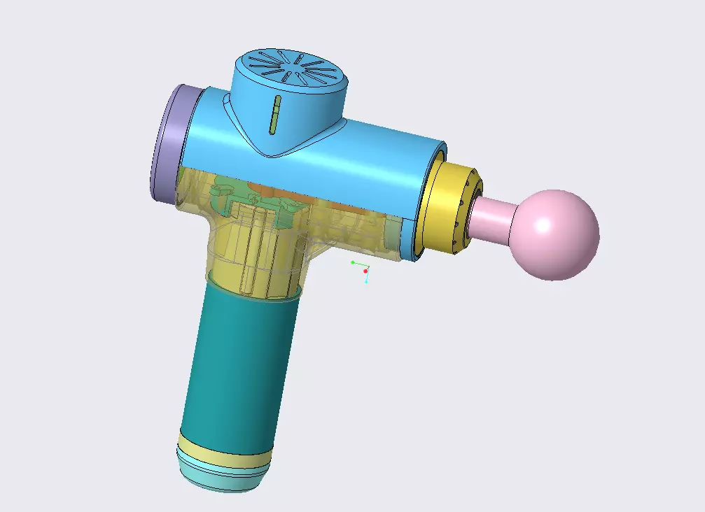 Fascia gun Muscle fascia gun massager 3D print model_0