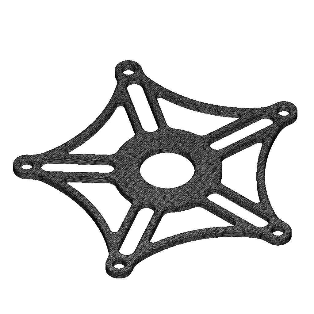 Crank Arm Metal Bracket 3D print model_3