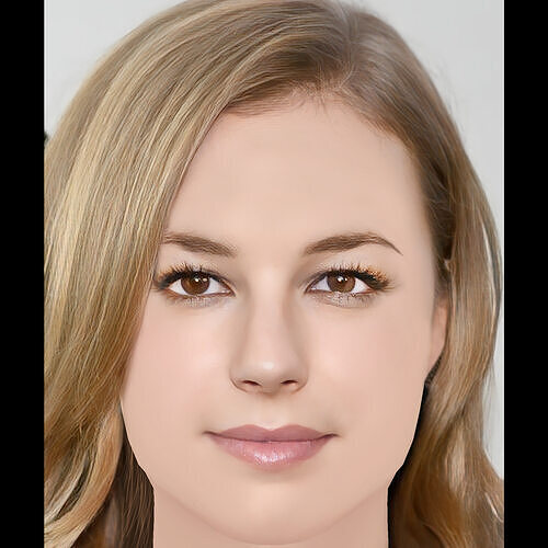 Emily VanCamp Head - No Hair - Low poly head for game Low-poly 3D model