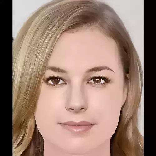 Emily VanCamp Head - No Hair - Low poly head for game