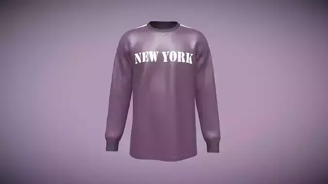 Sweatshirt-New York In Low Poly