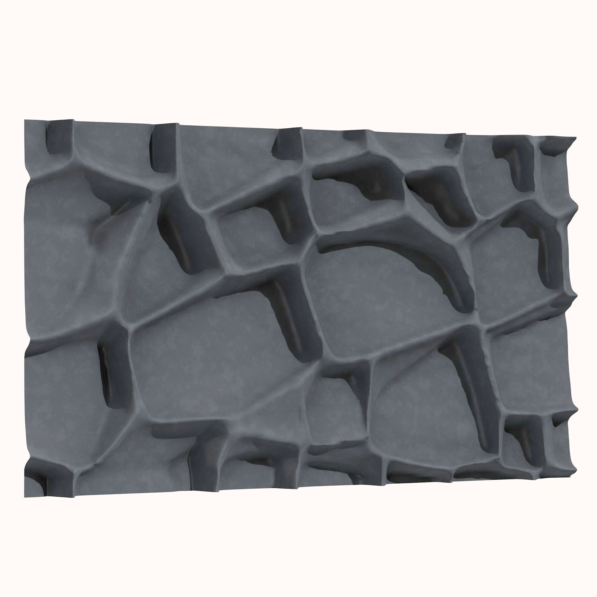 Stone wall 142 3D model_4