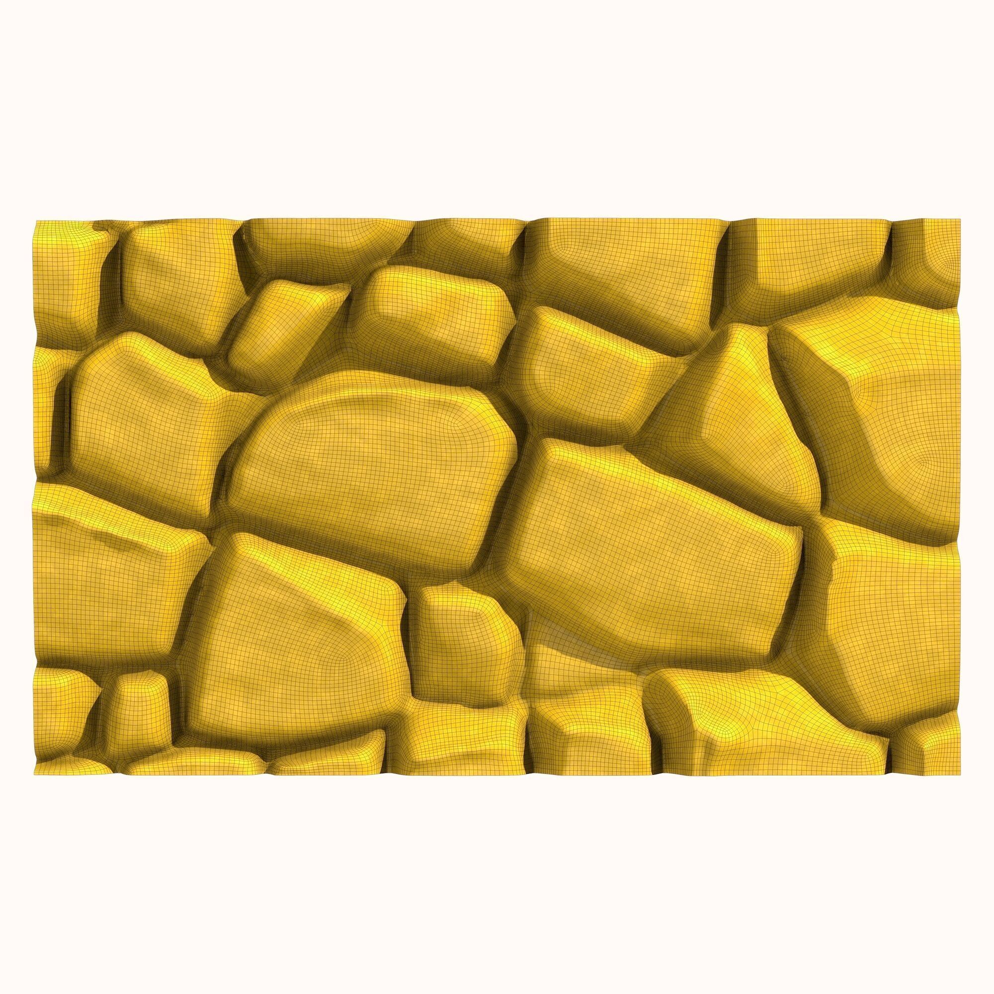 Stone wall 142 3D model_5