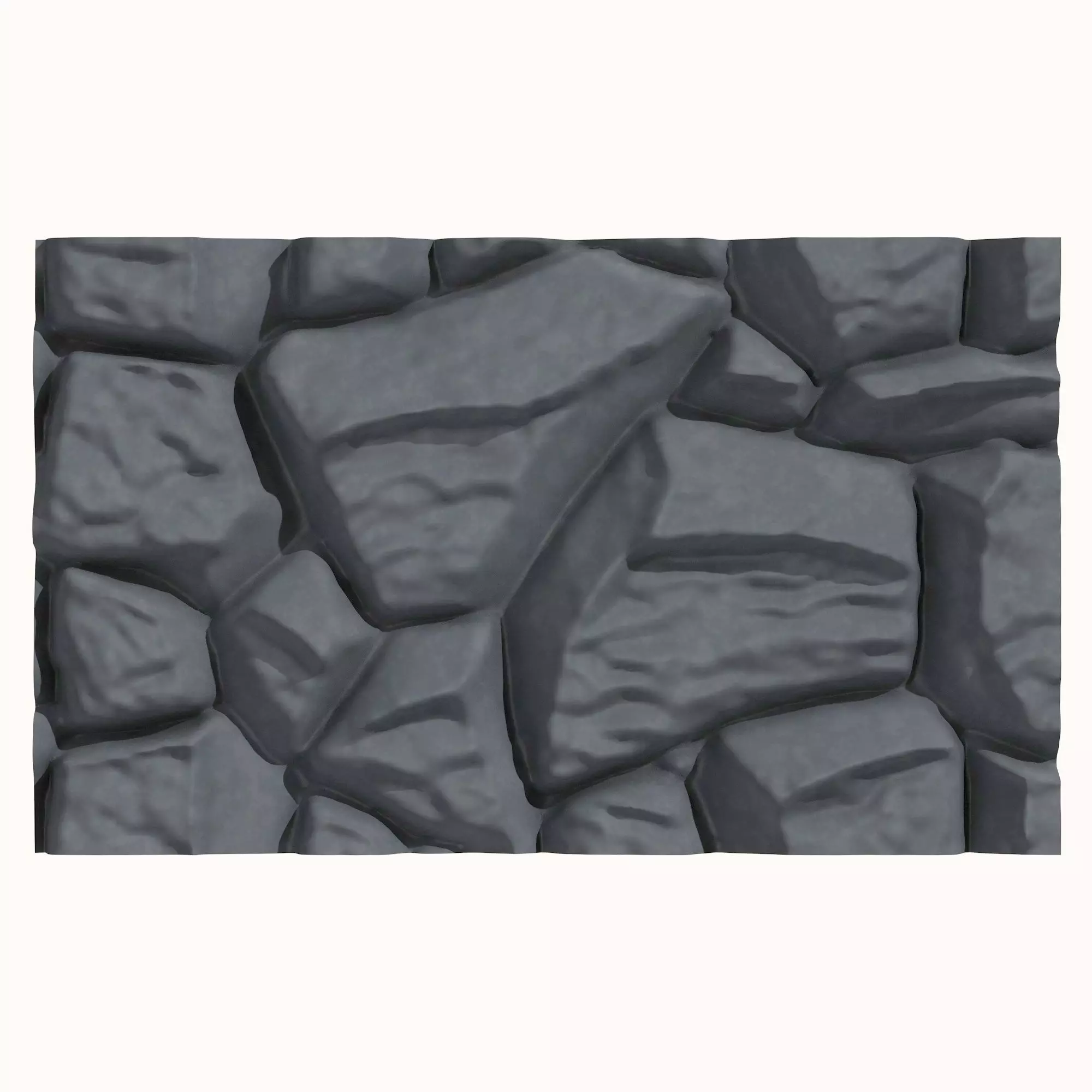 Stone wall 140 3D model_0