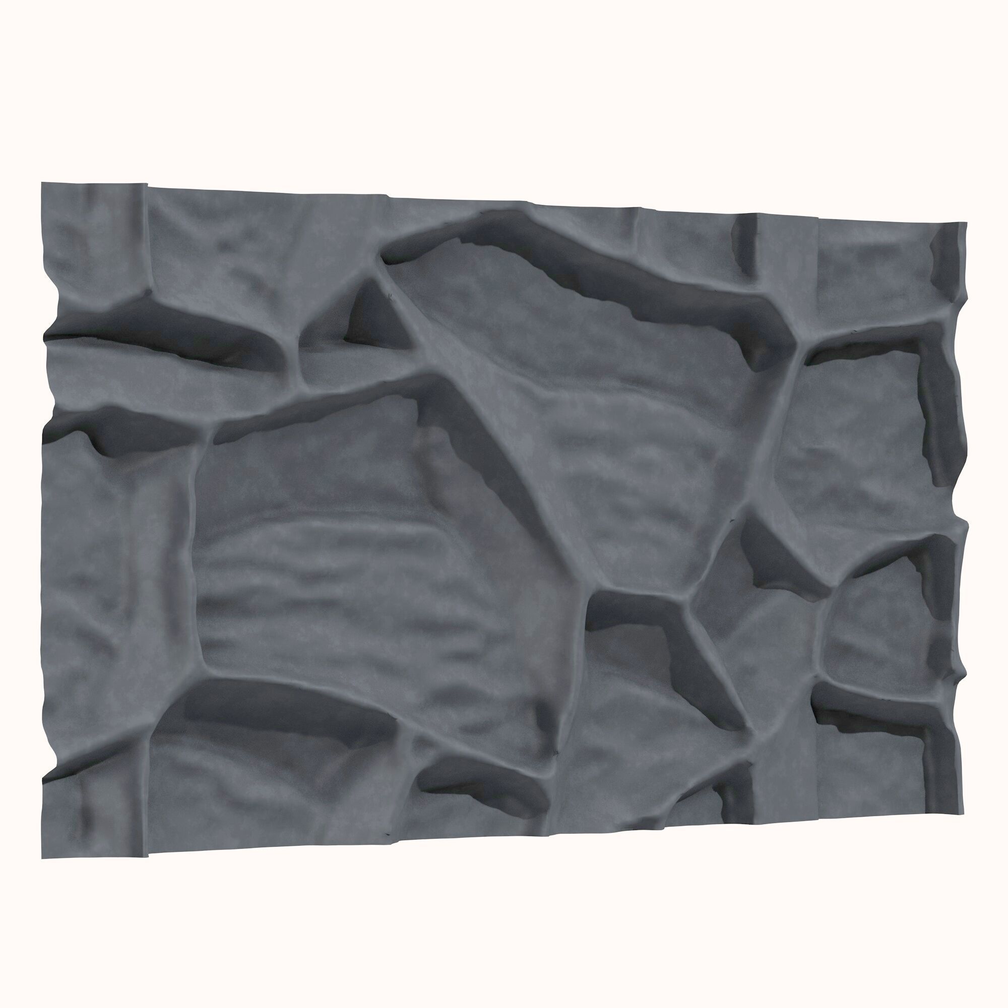 Stone wall 140 3D model_5