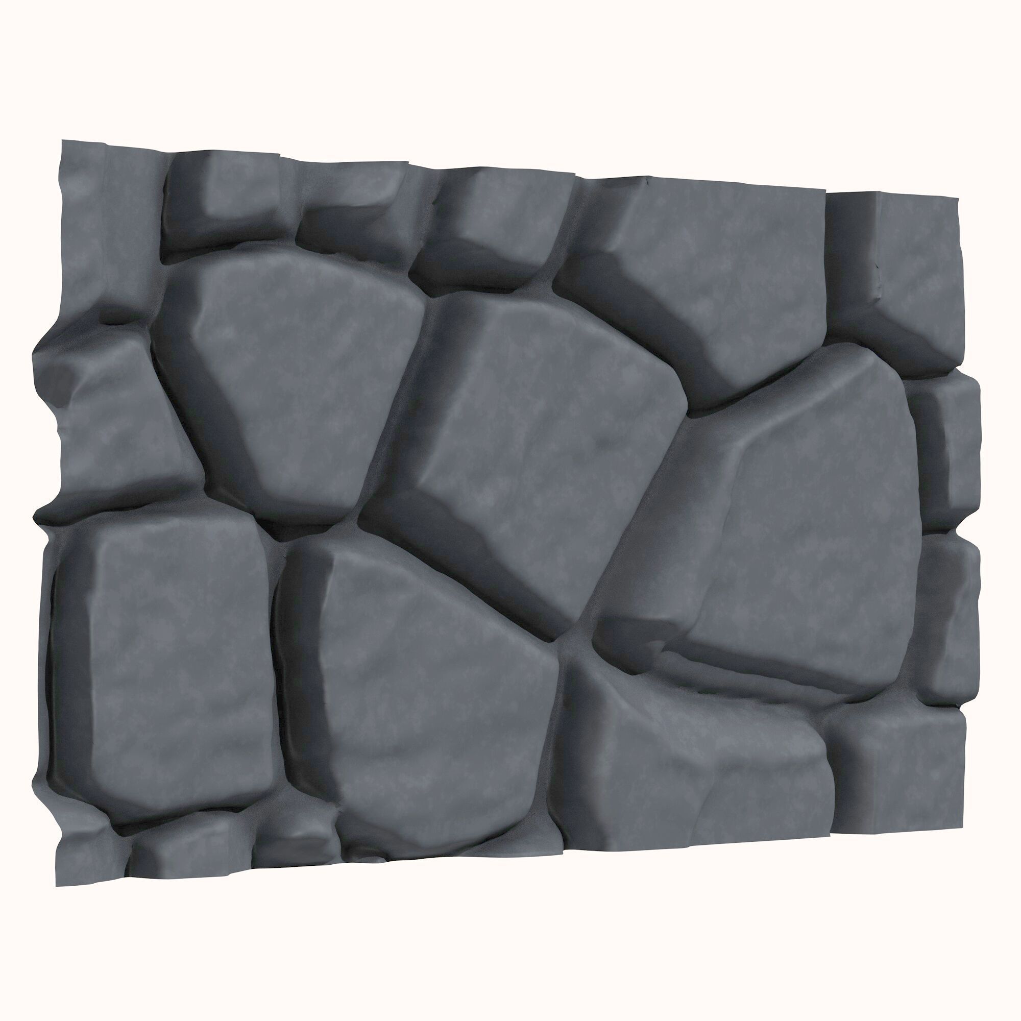 Stone wall 139 3D model_1