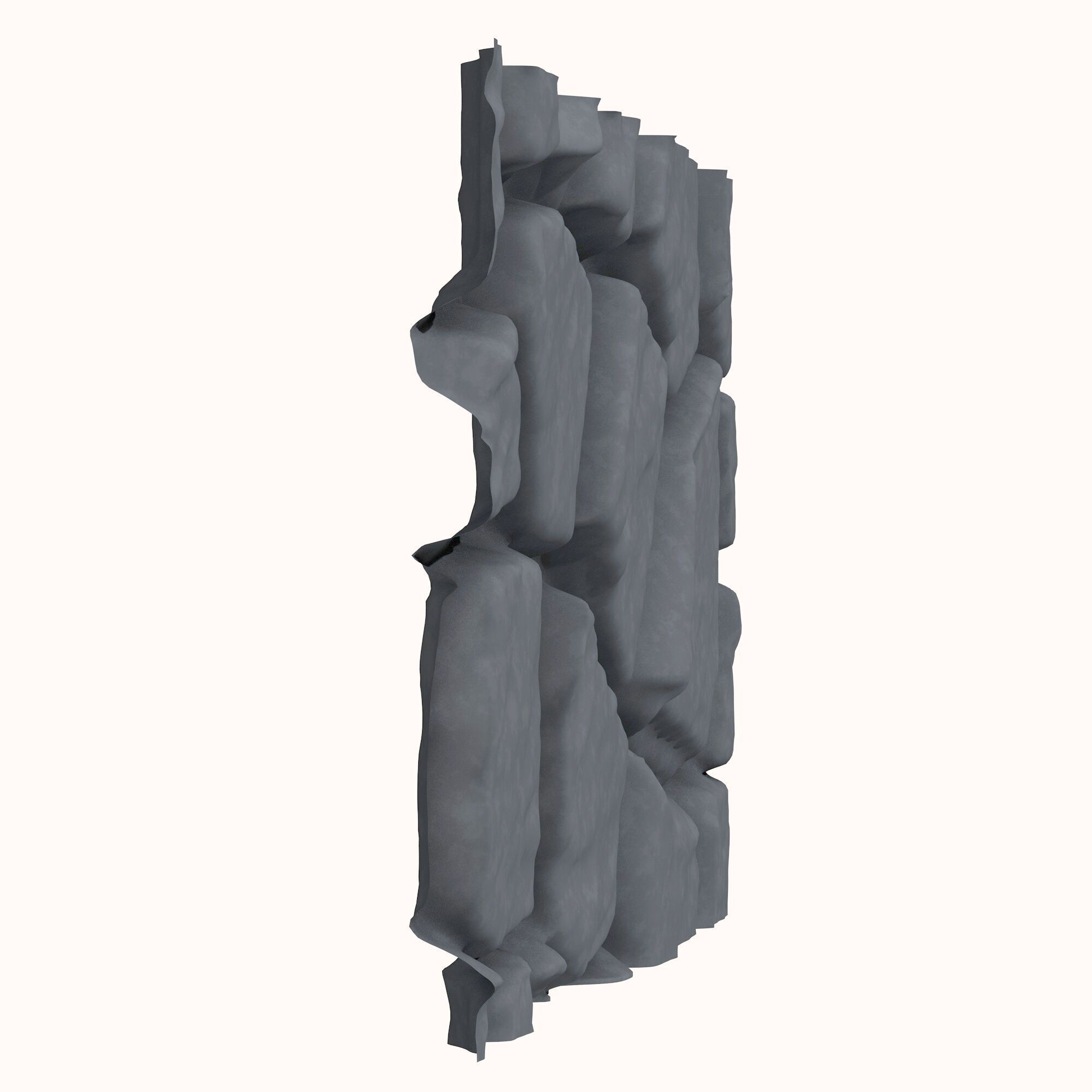 Stone wall 139 3D model_2