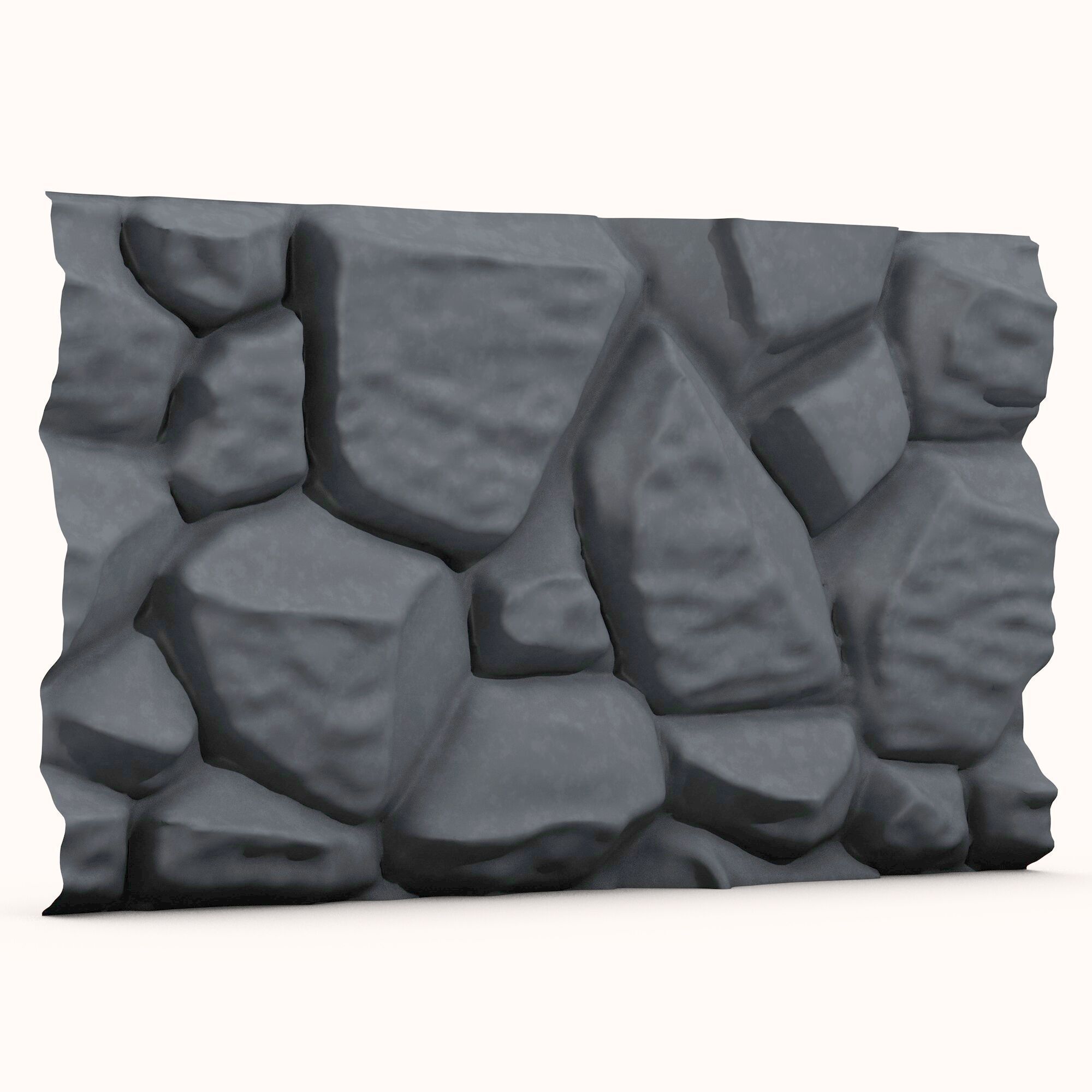 Stone wall 129 3D model_1