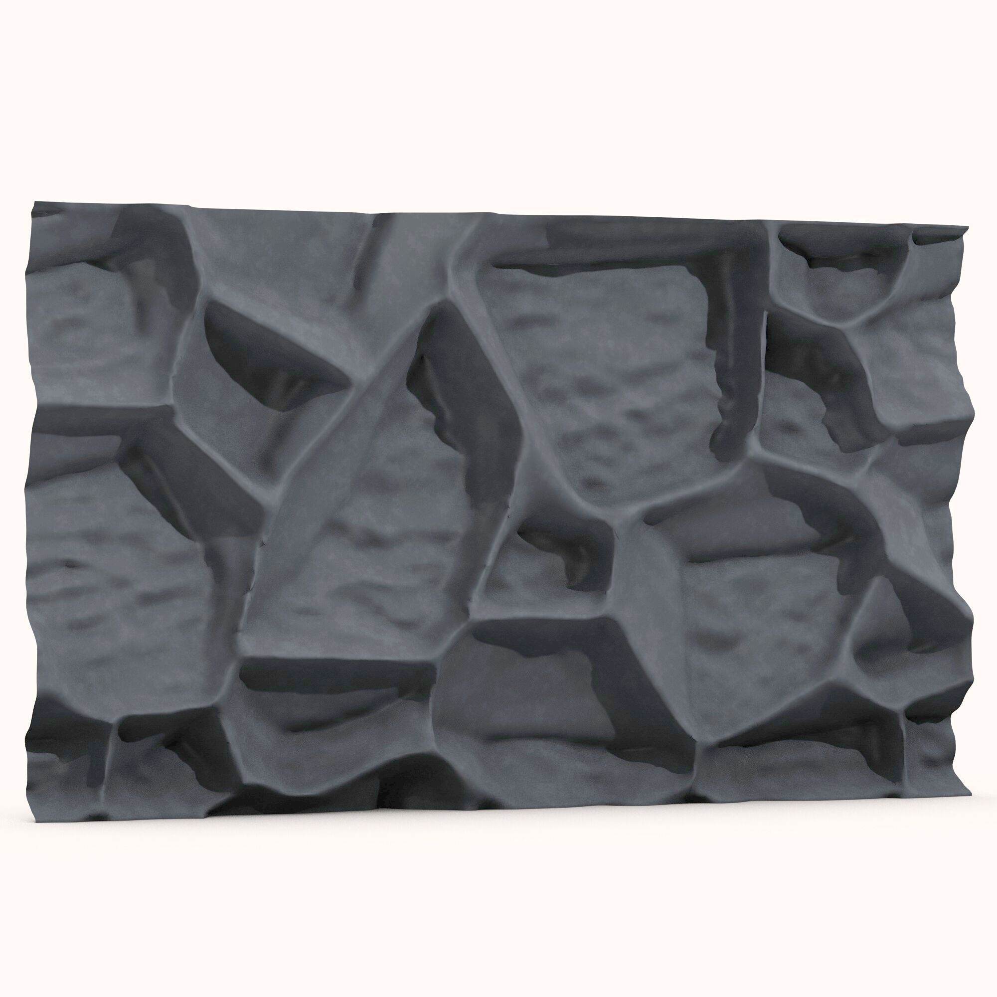 Stone wall 129 3D model_4