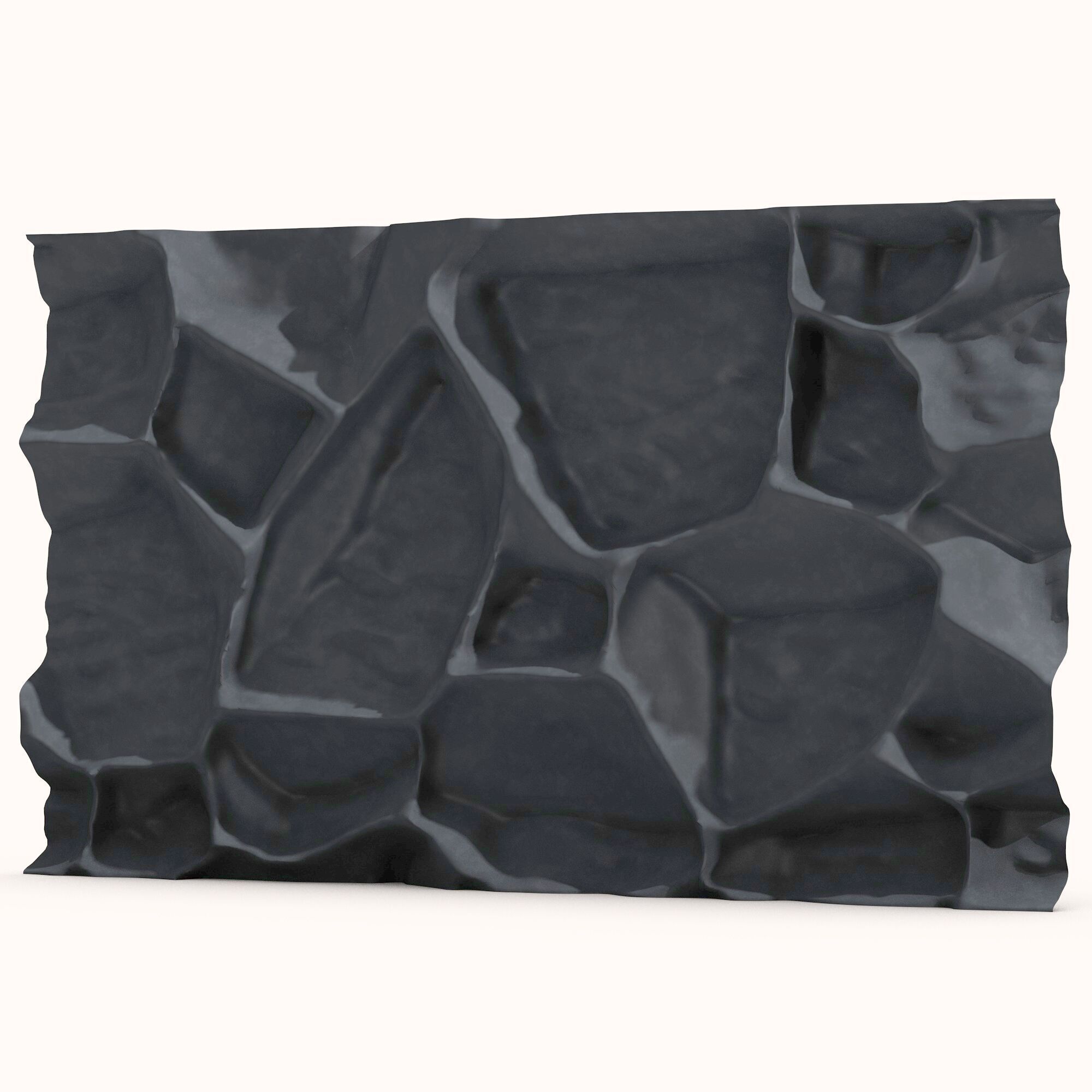 Stone wall 129 3D model_3