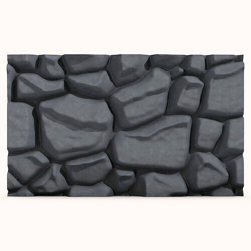 Stone wall 128 3D model
