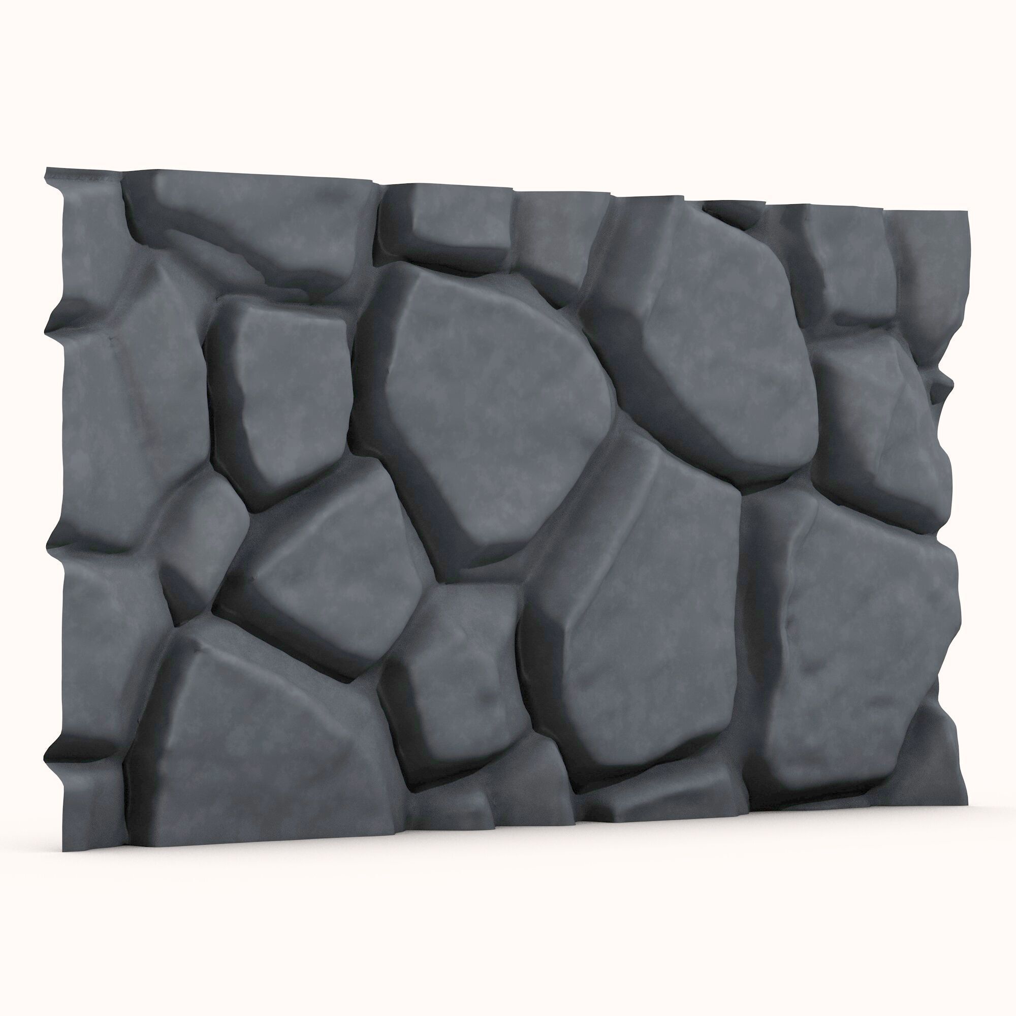 Stone wall 124 3D model_1